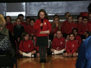 Choir entertains at the Harvest Supper