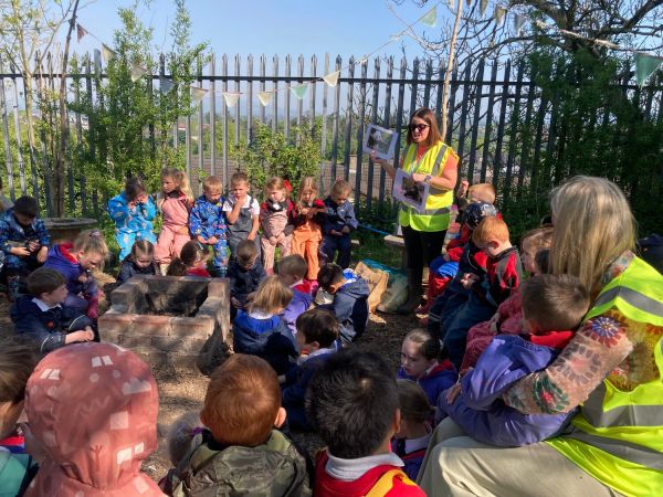 Year 1 head to Forest School with Holy Family
