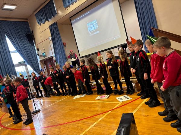 P.3 Shine in their Whole School Assembly!