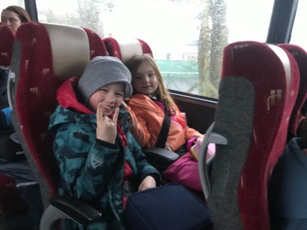 ☔☔Wet, Wild and Windy at An Creagan for P.3 Today!☔☔